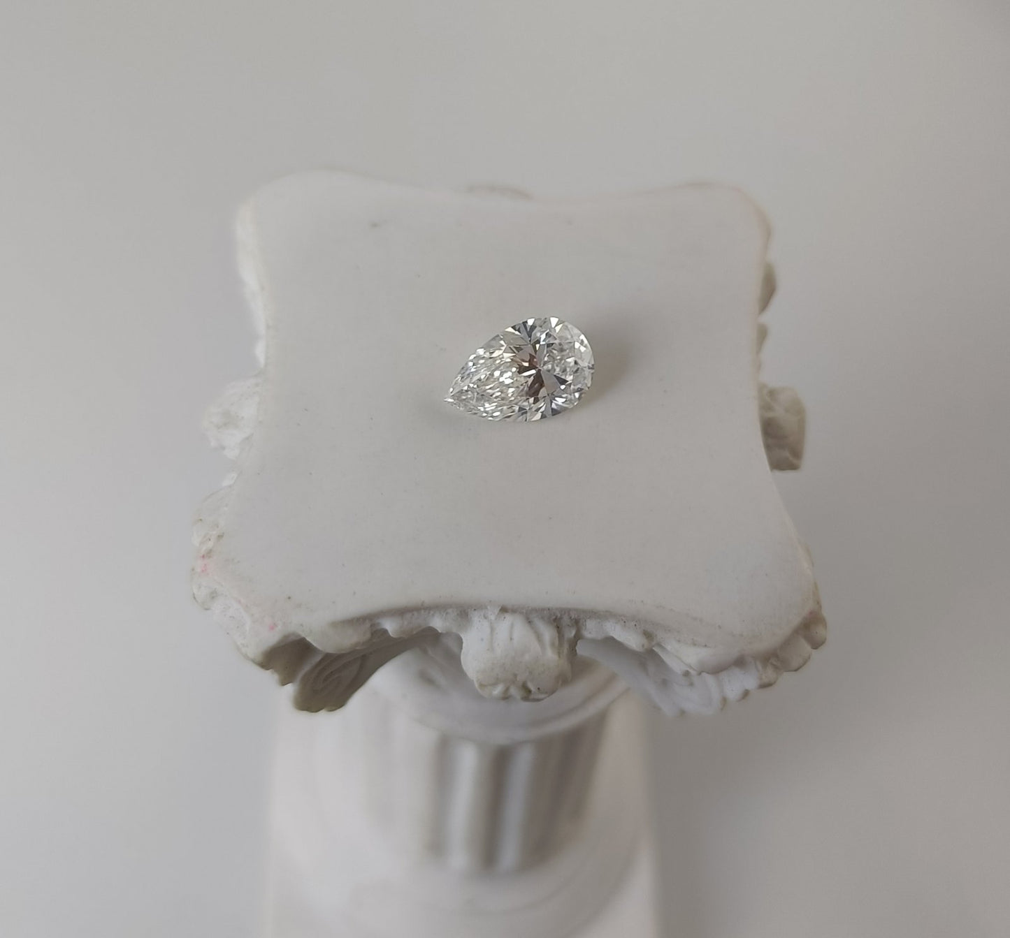 1.0CT VVS1 E 717515229 Pear Cut Lab Grown Diamond