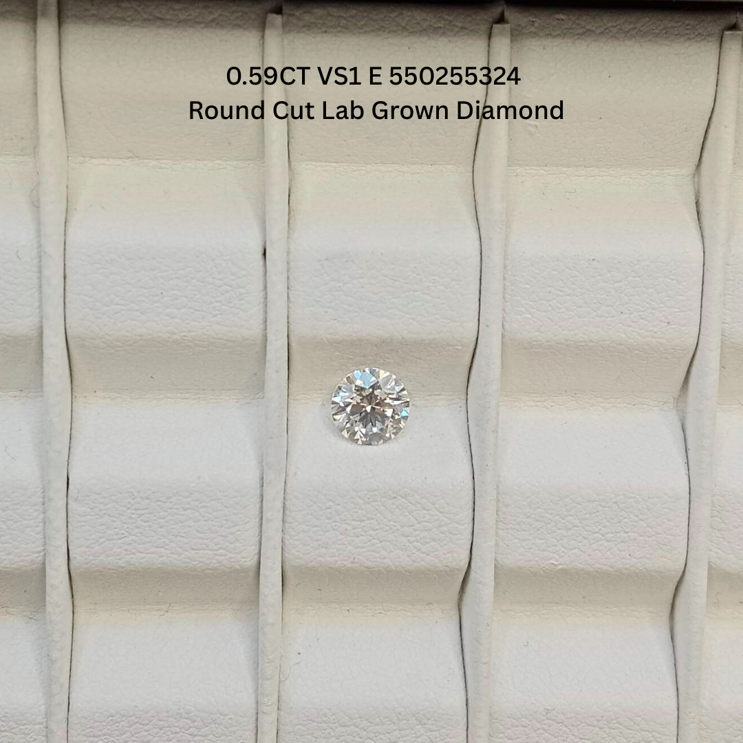0.59CT VS1 E 550255324 Round Cut Lab Grown Diamond