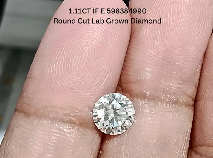 1.11CT IF E 598384990 Round Cut Lab Grown Diamond