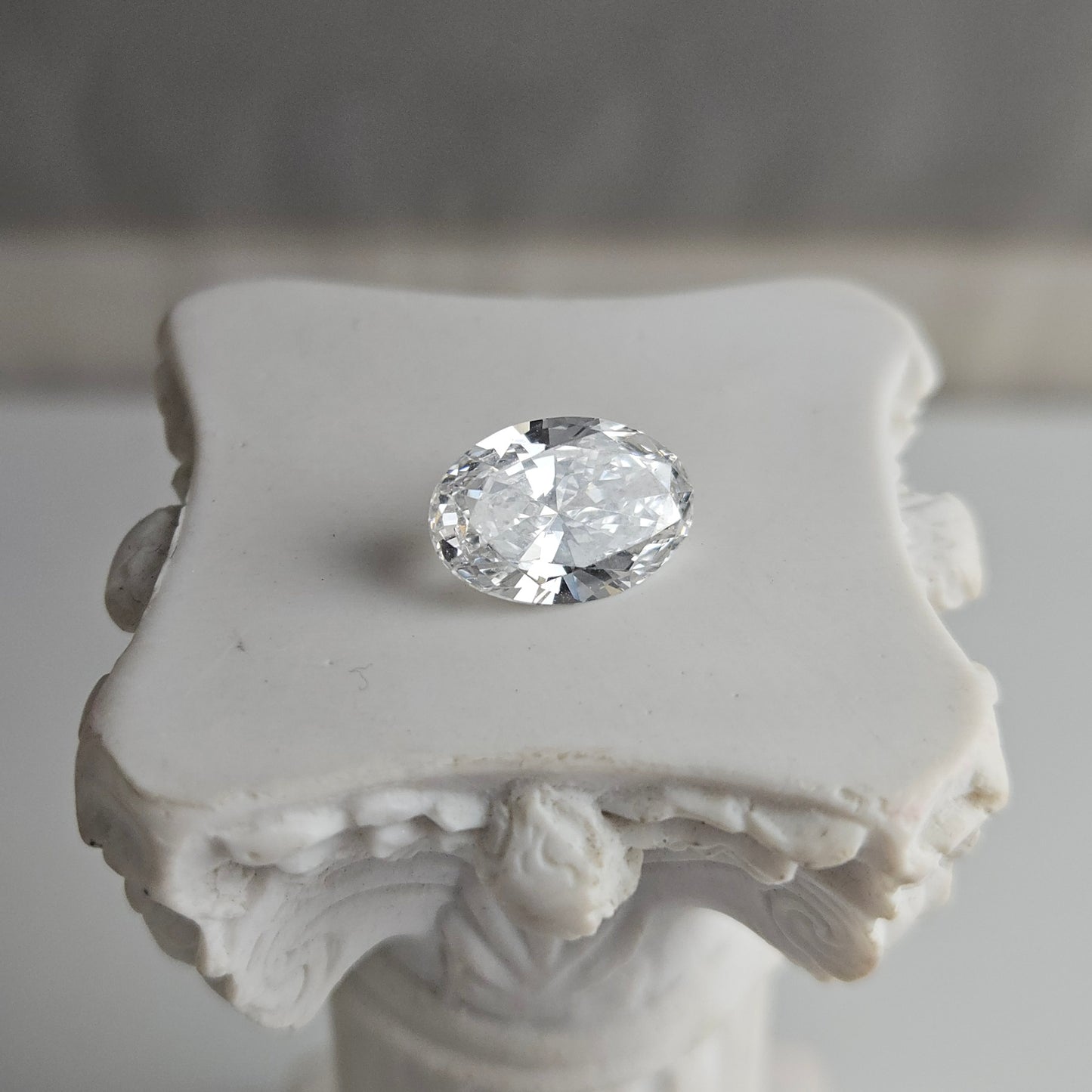 2.02CT VS2 D 813656013 Oval Cut Lab Grown Diamond