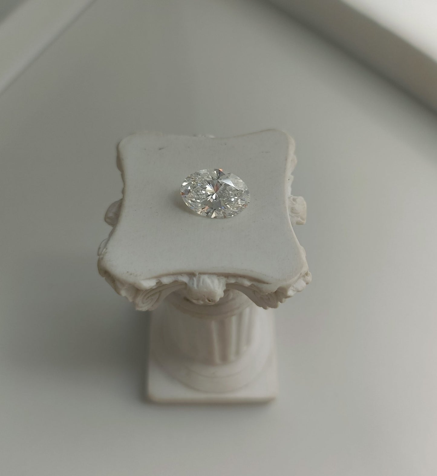 3.04CT VVS2 D 713572429 Oval Cut Lab Grown Diamond