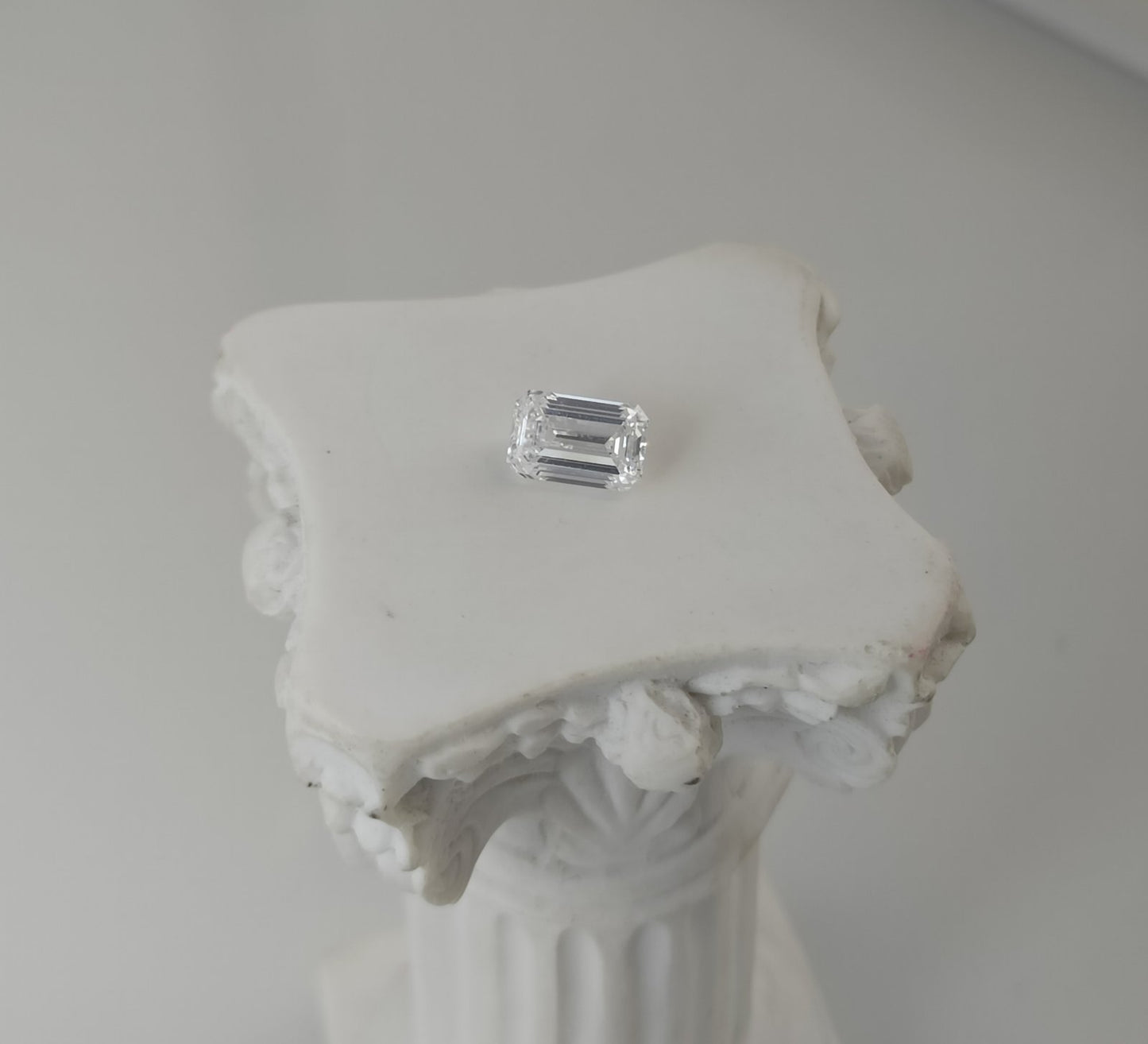 1.0CT VVS2 D 622479465 Emerald Cut Lab Grown Diamond