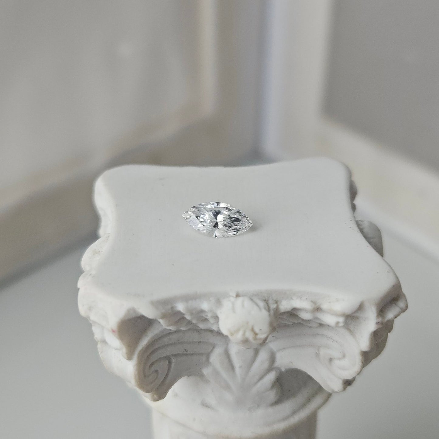 0.50CT VVS2 D 801635173 Marquise Cut Lab Grown Diamond