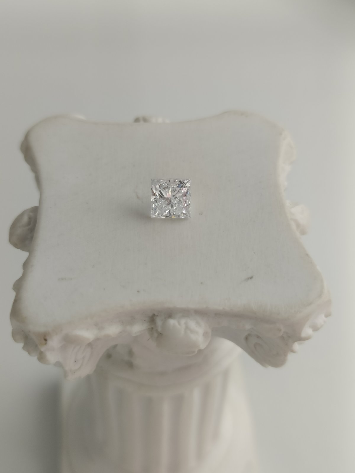 0.54CT VVS2 E 608302160 Princess Cut Lab Grown Diamond
