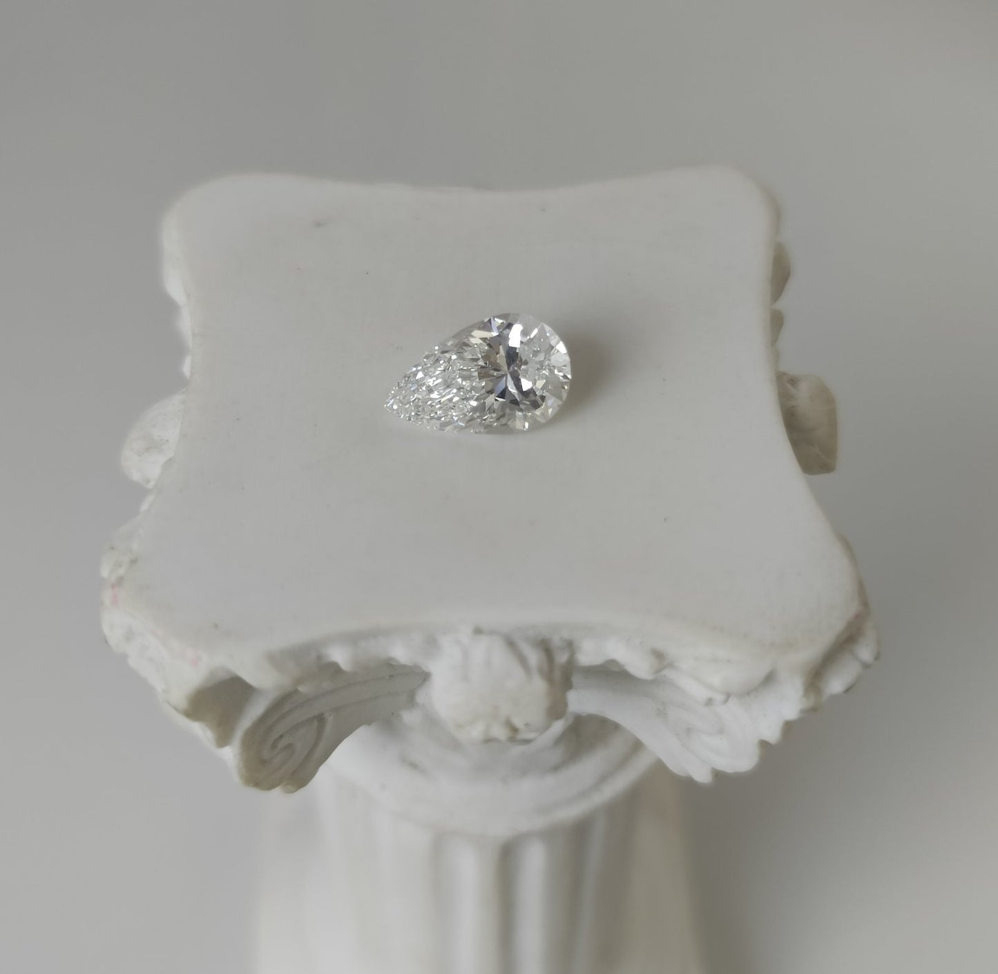 1.0CT VVS1 E 747522905 Pear Cut Lab Grown Diamond