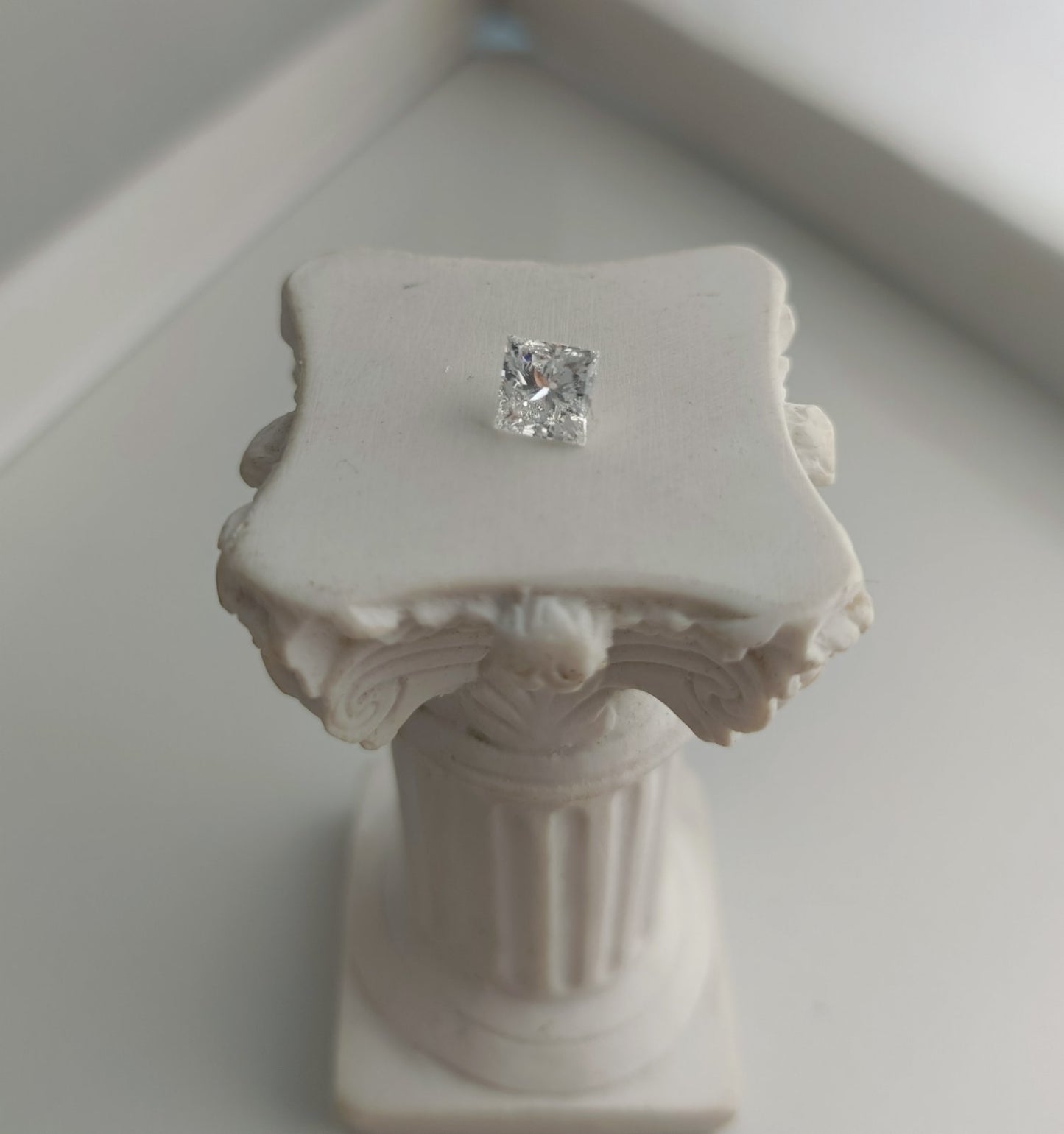 1CT VVS2 D 623426544 Princess Cut Lab Grown Diamond
