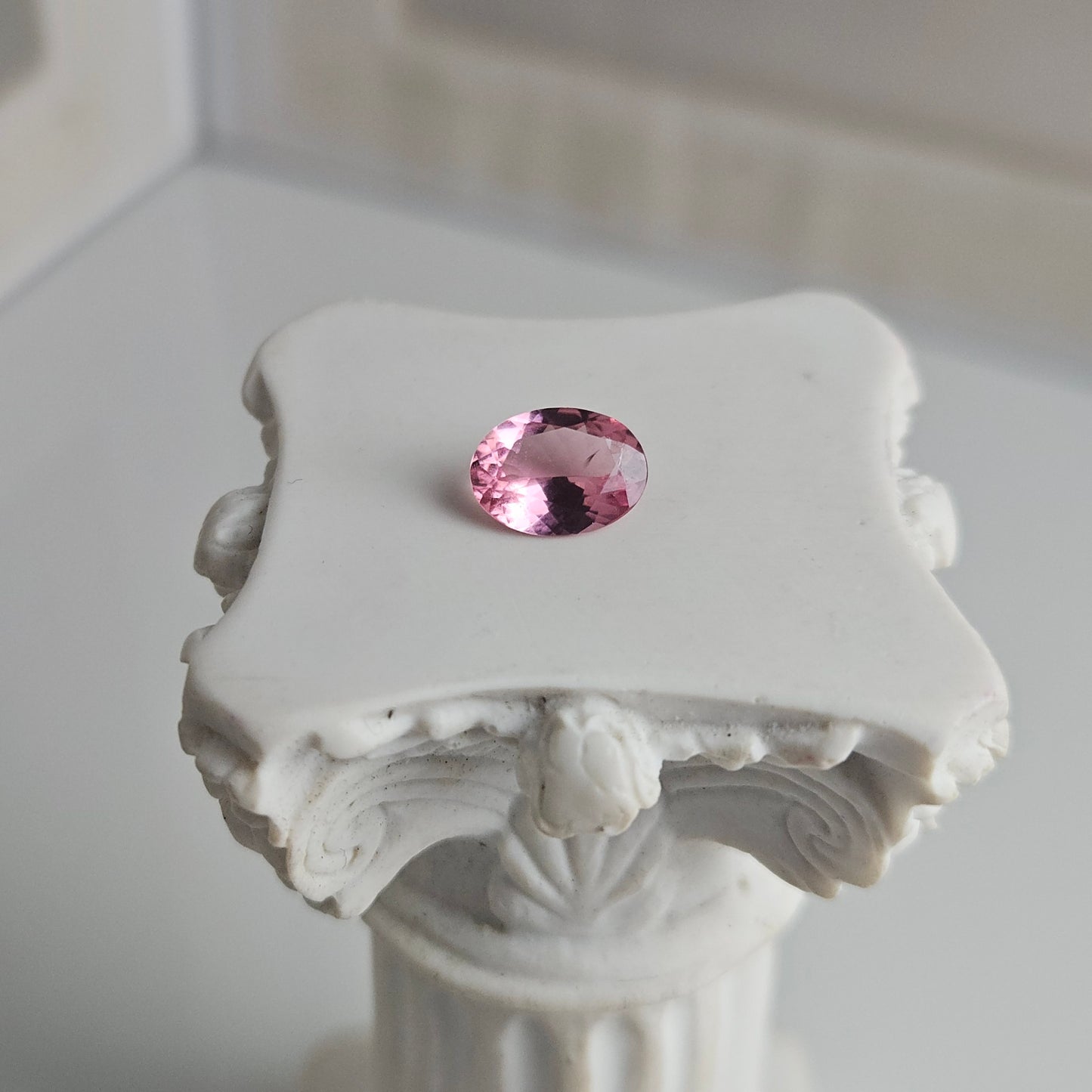 0.90CT 557253240 Oval Cut Pink Tourmaline Natural Gemstone