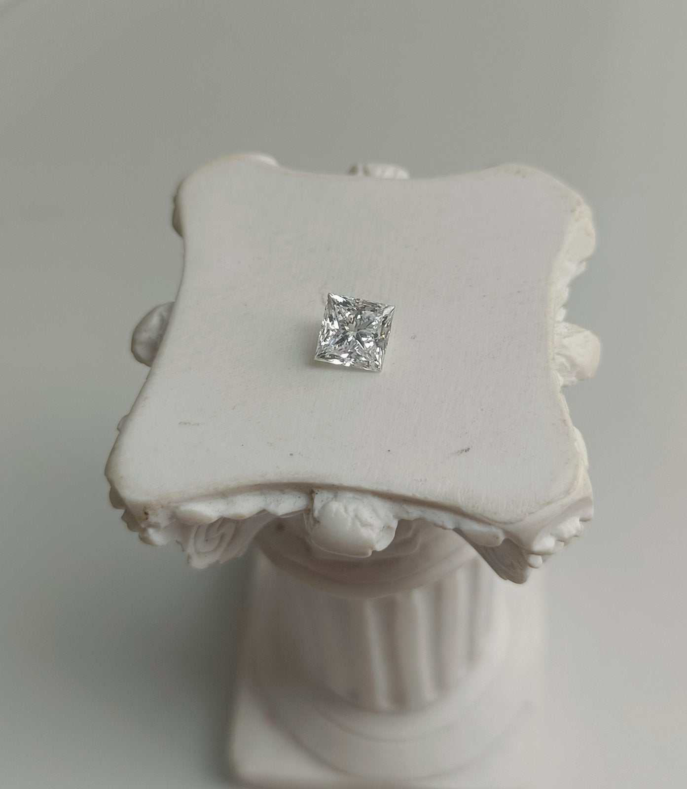 0.72CT VVS2 E 613383378 Princess Cut Lab Grown Diamond