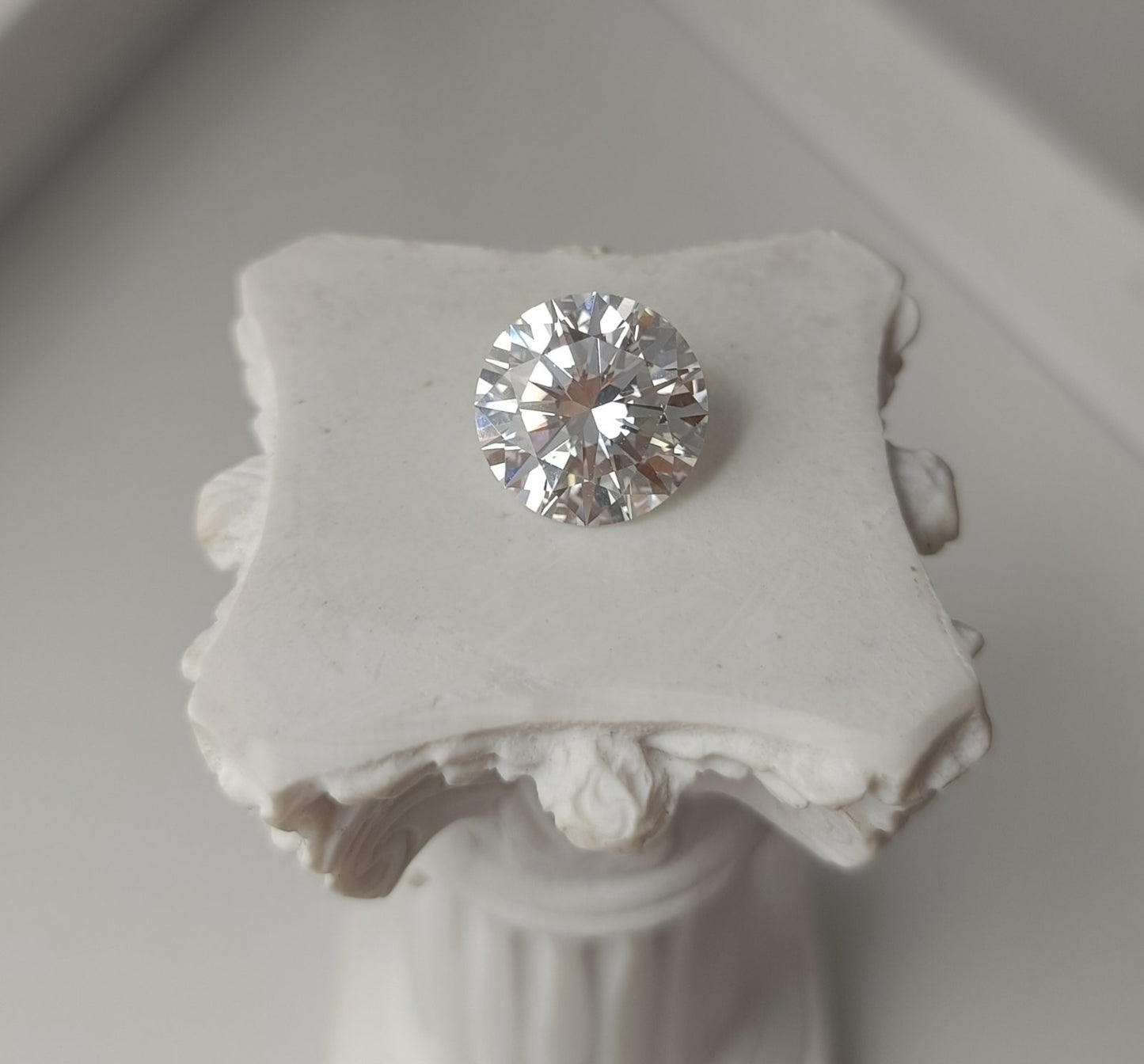 4.02CT VVS2 D 706538226 Round Cut Lab Grown Diamond