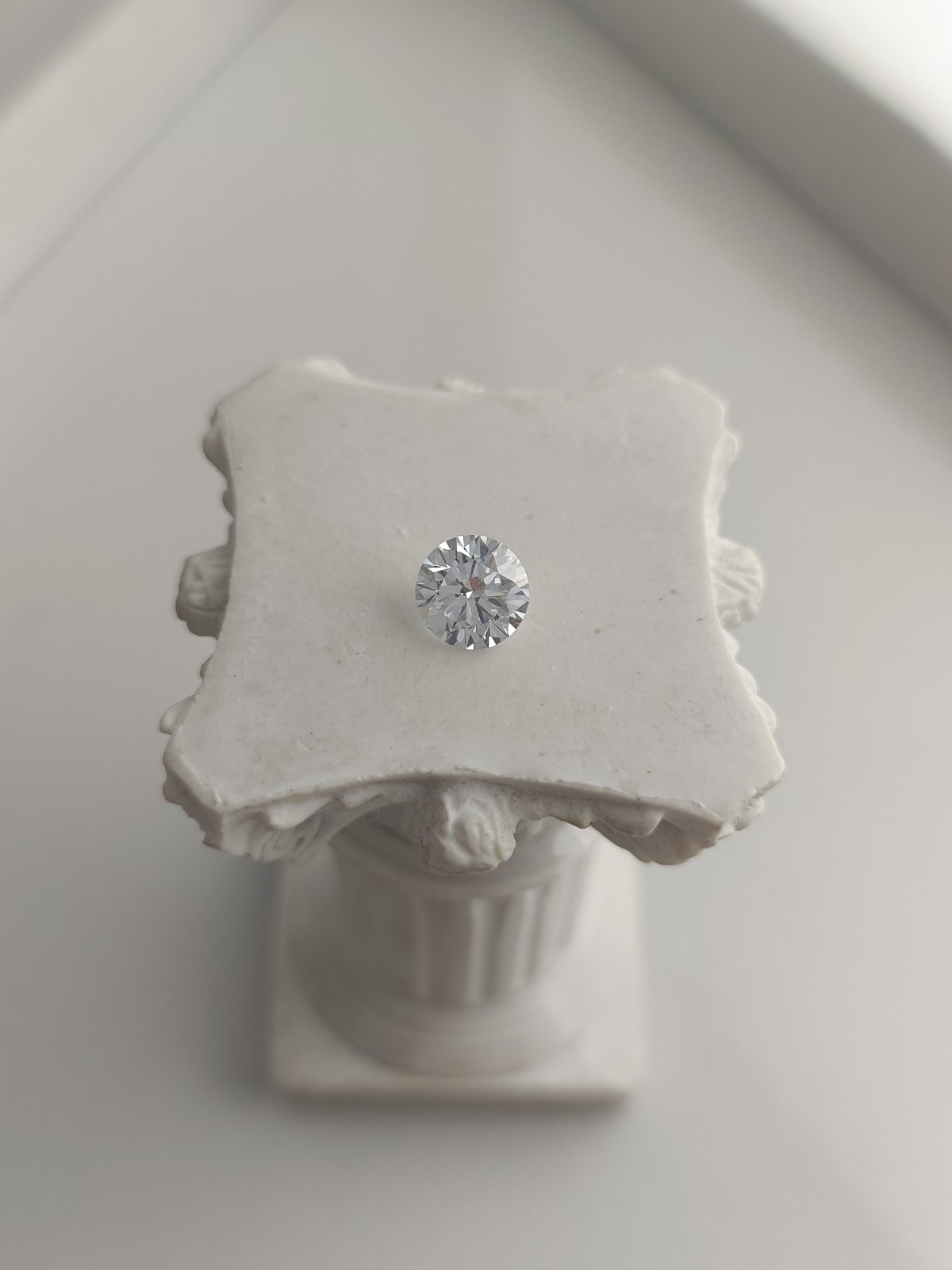 1.0CT IF D 649464442 Round Cut Lab Grown Diamond