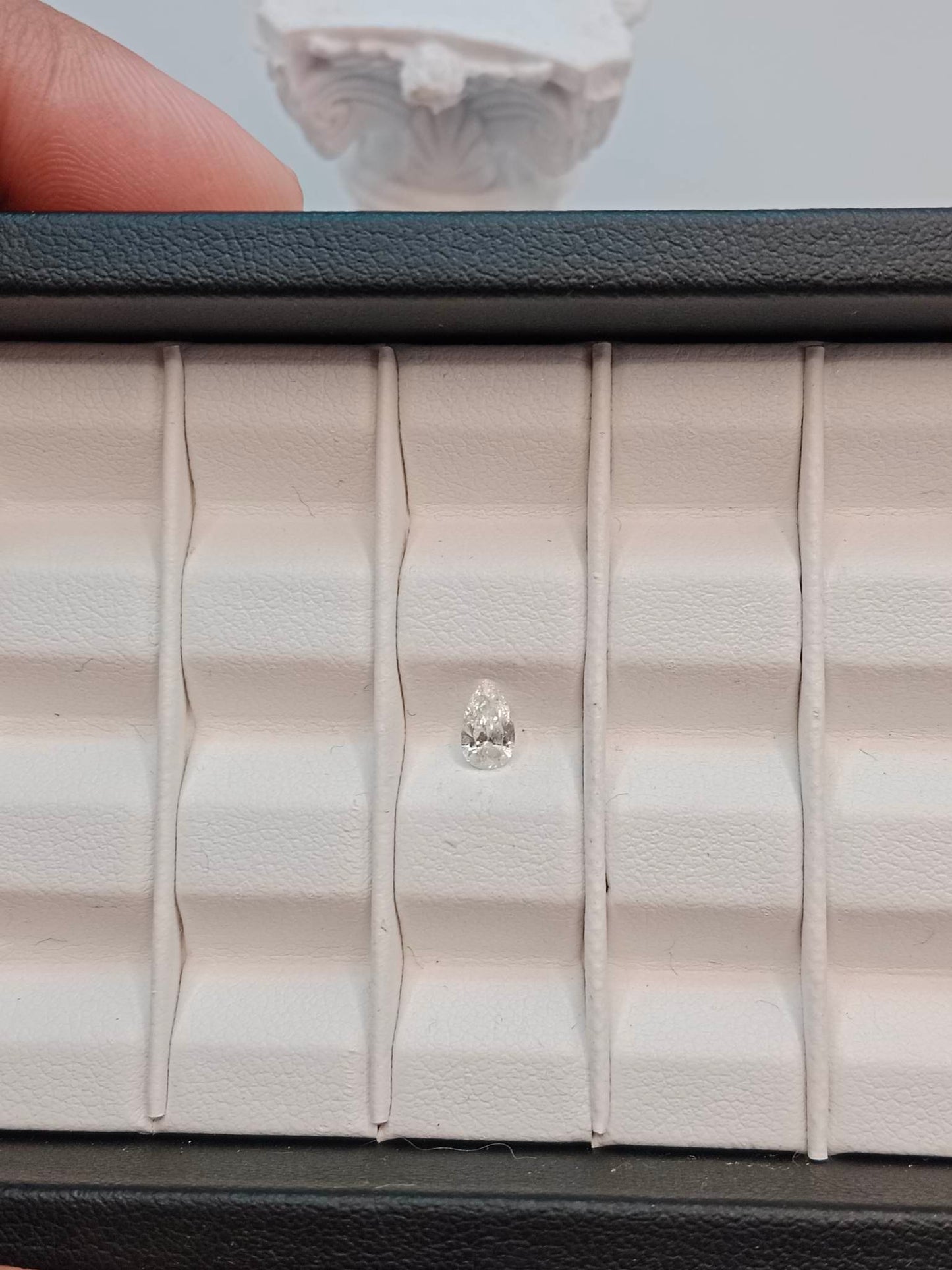 0.30CT SI1 J 1403451885 Pear Cut Natural Diamond