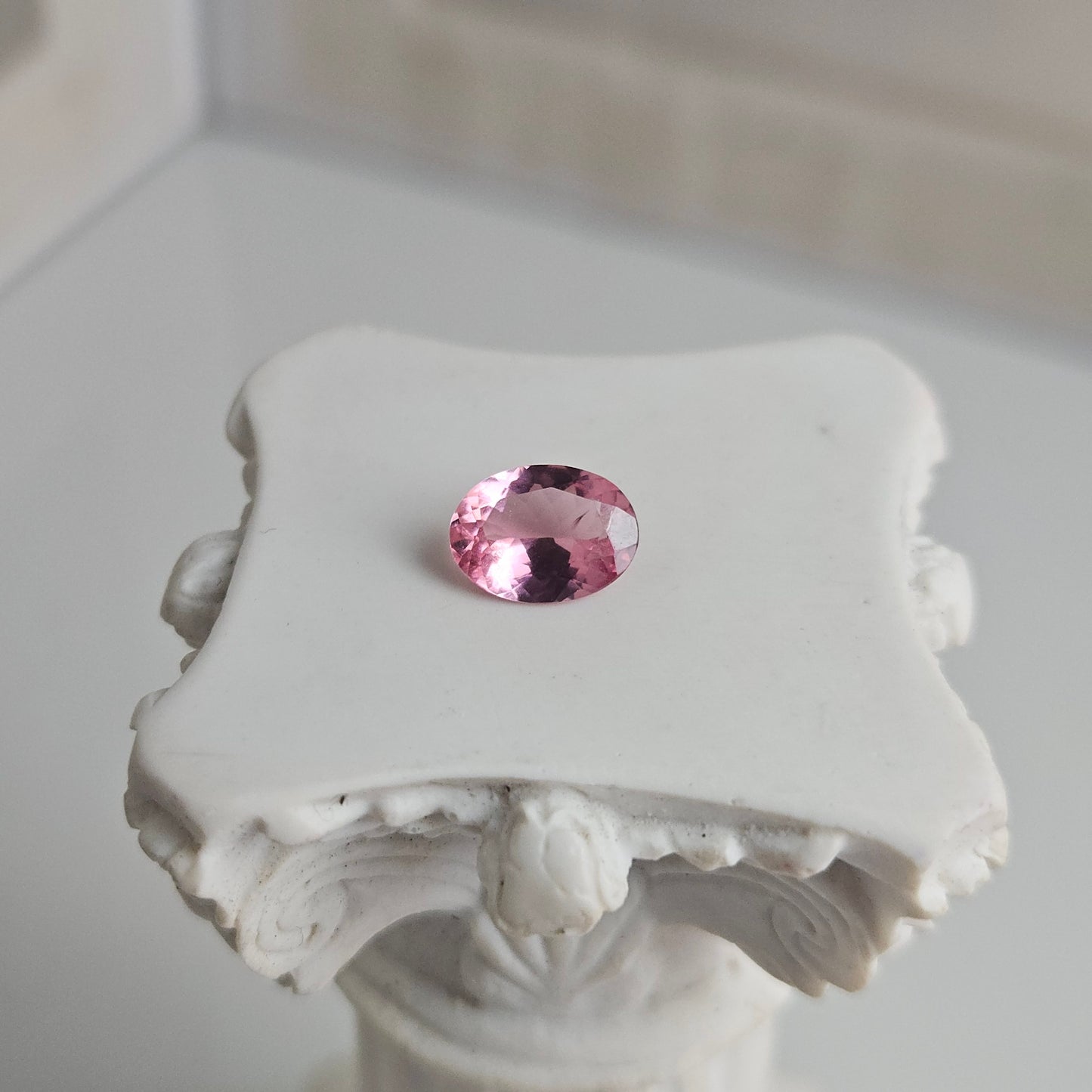 0.90CT 557253240 Oval Cut Pink Tourmaline Natural Gemstone