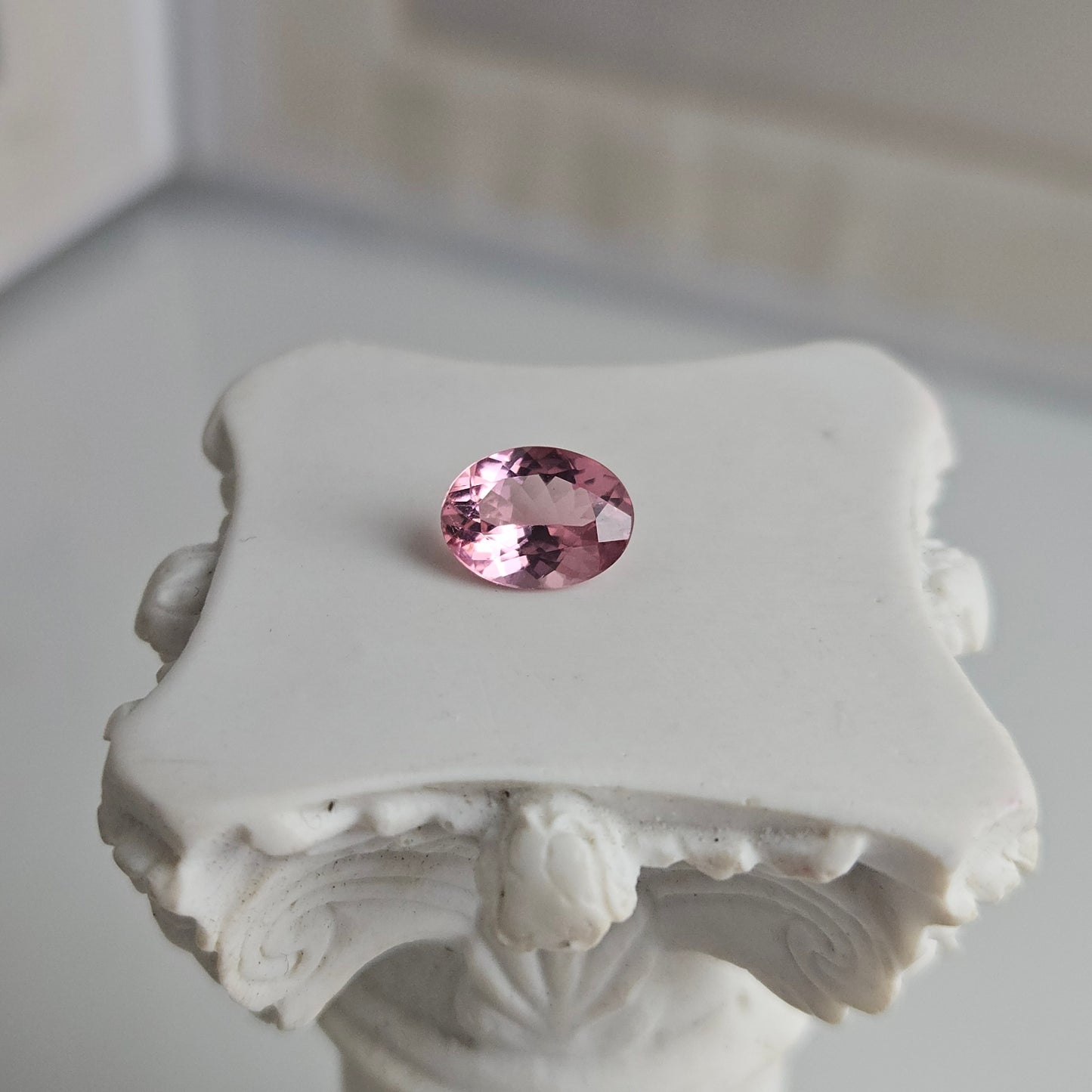 0.98CT 557253241 Oval Cut Pink Tourmaline Natural Gemstone