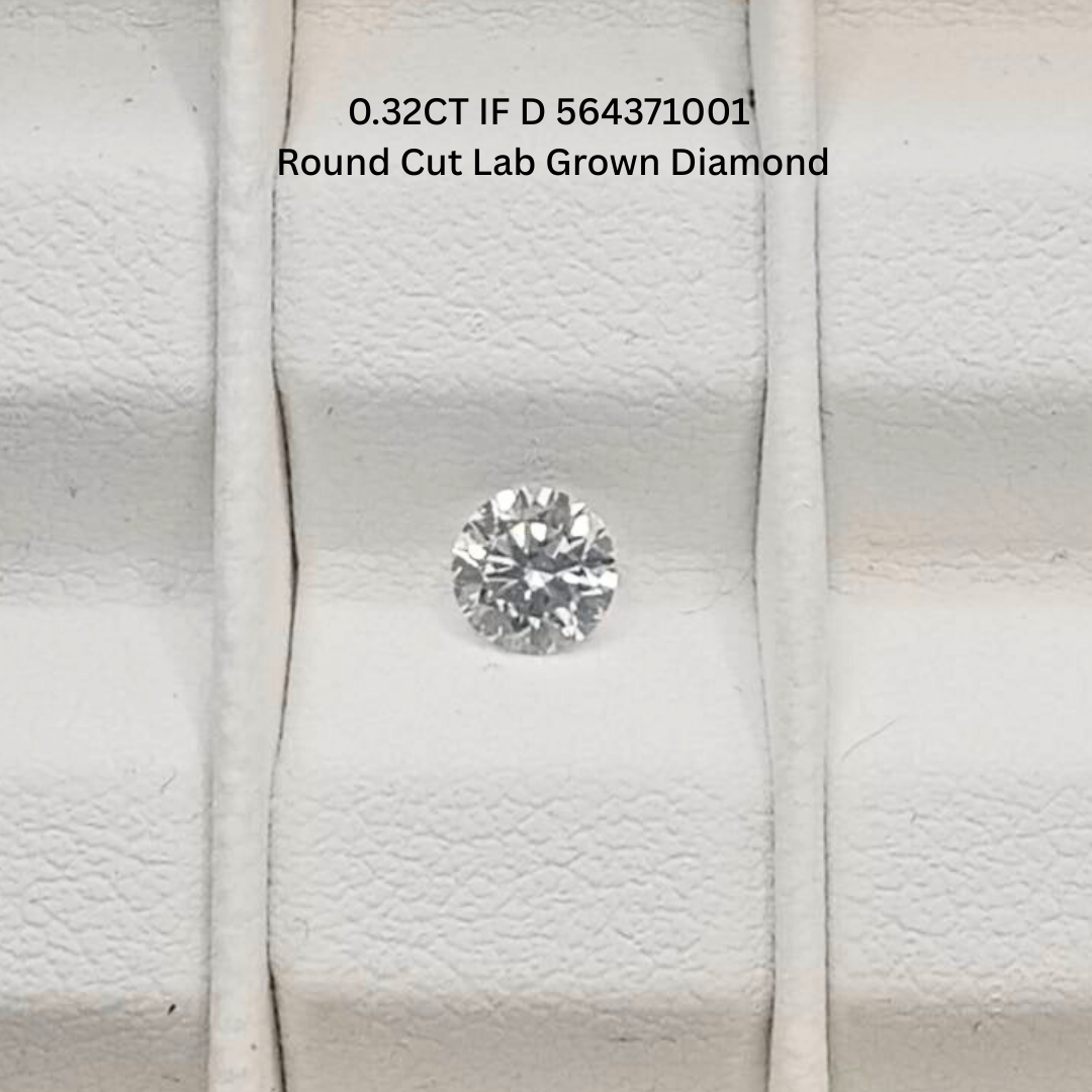 0.32CT IF D 564371001 Round Cut Lab Grown Diamond