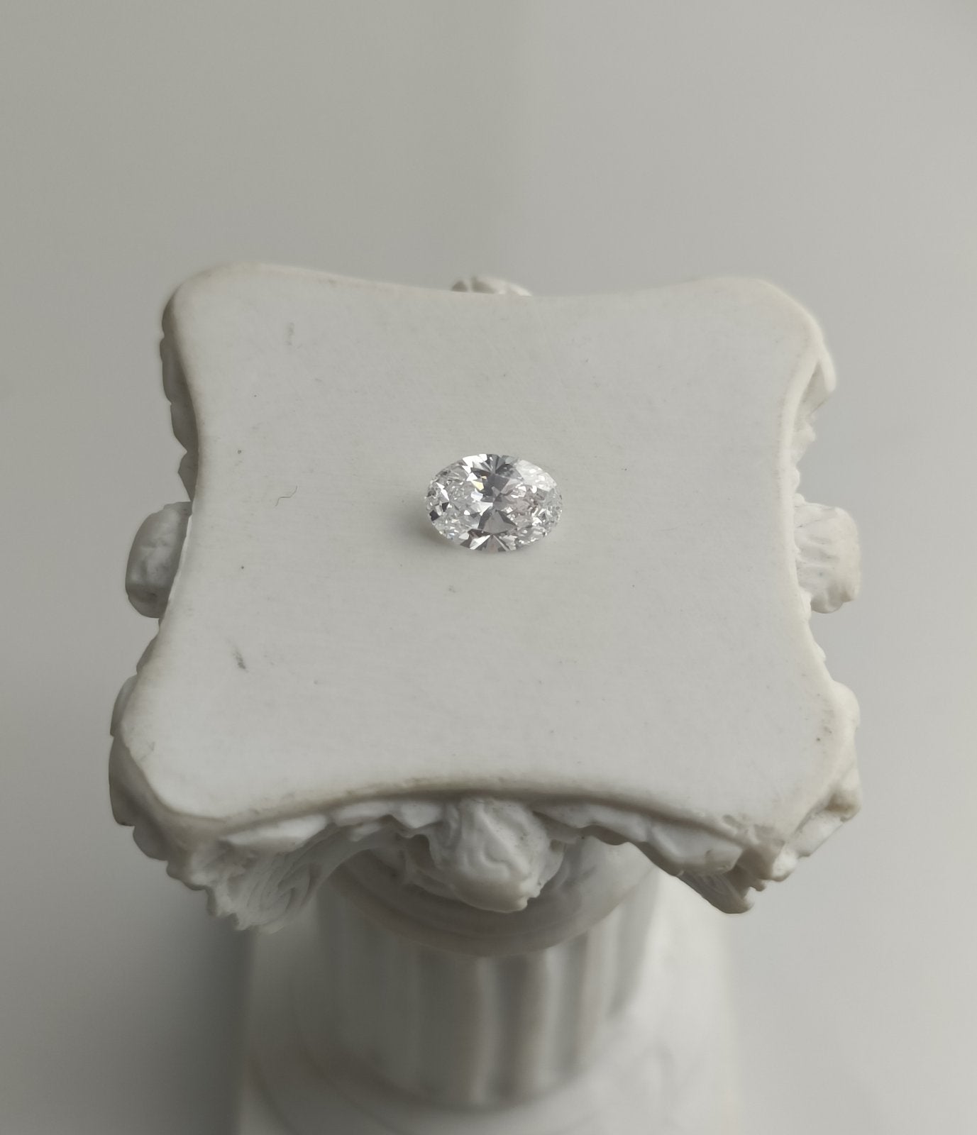 0.51CT VVS2 D 615376213 Oval Cut Lab Grown Diamond
