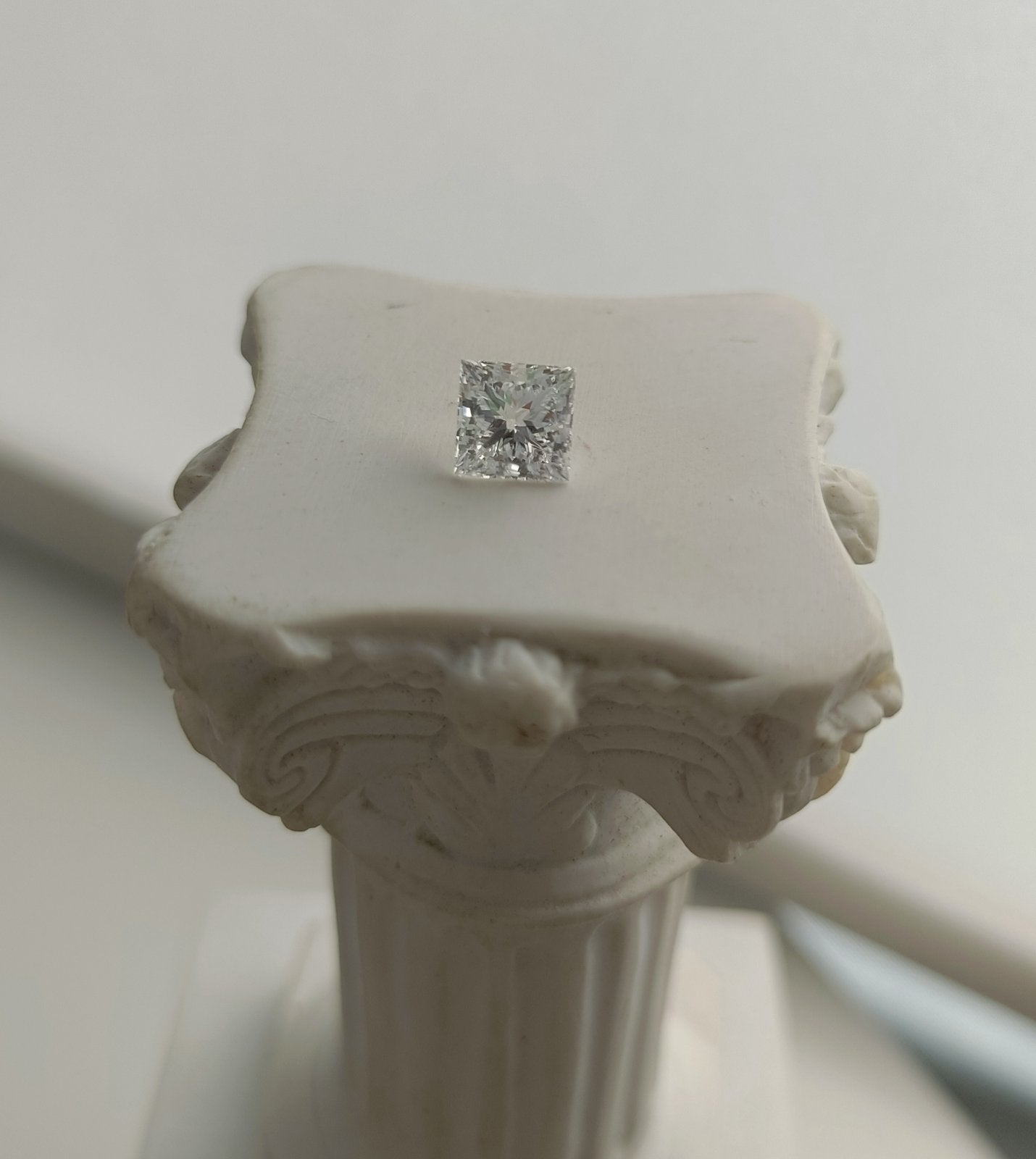 1.04CT VVS2 D 608363748 Princess Cut Lab Grown Diamond