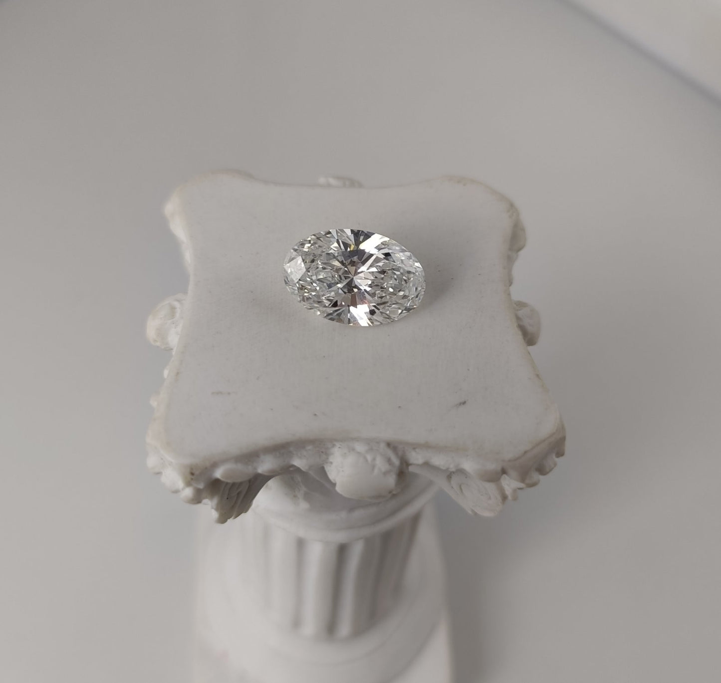 3.00CT VS2 D 675561825  Oval Cut Lab Grown Diamond
