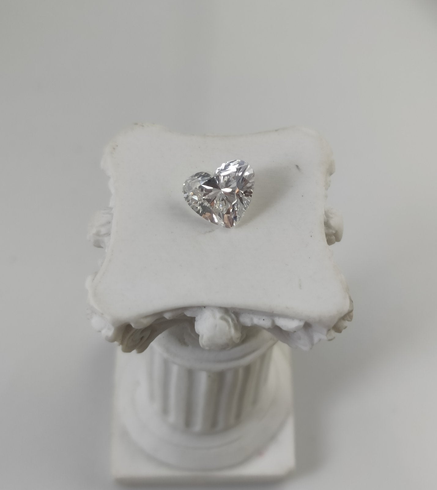 3.01CT VS1 F 715507259 Heart Cut Lab Grown Diamond