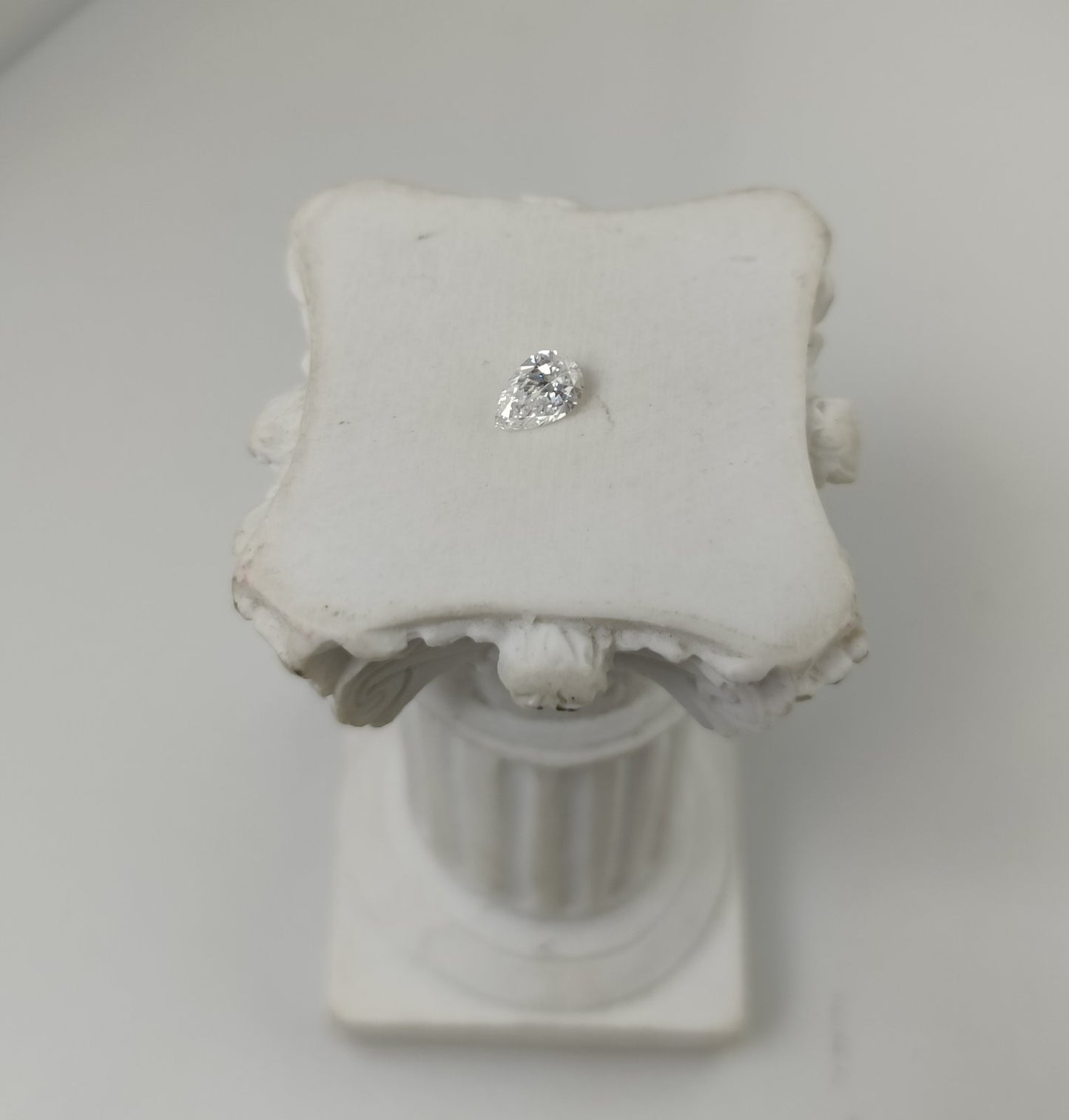 0.30CT VS2 D 728574698 Pear Cut Lab Grown Diamond