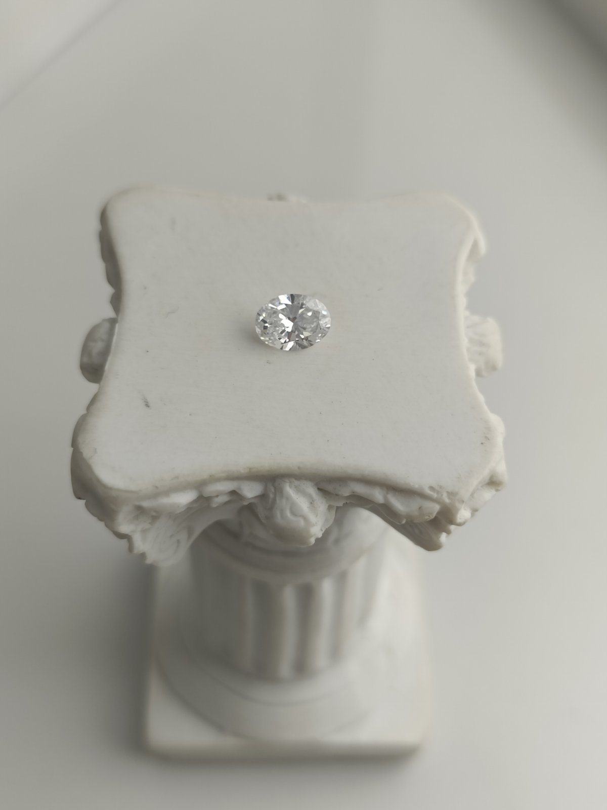 0.50CT VVS2 E 615376227 Oval Cut Lab Grown Diamond