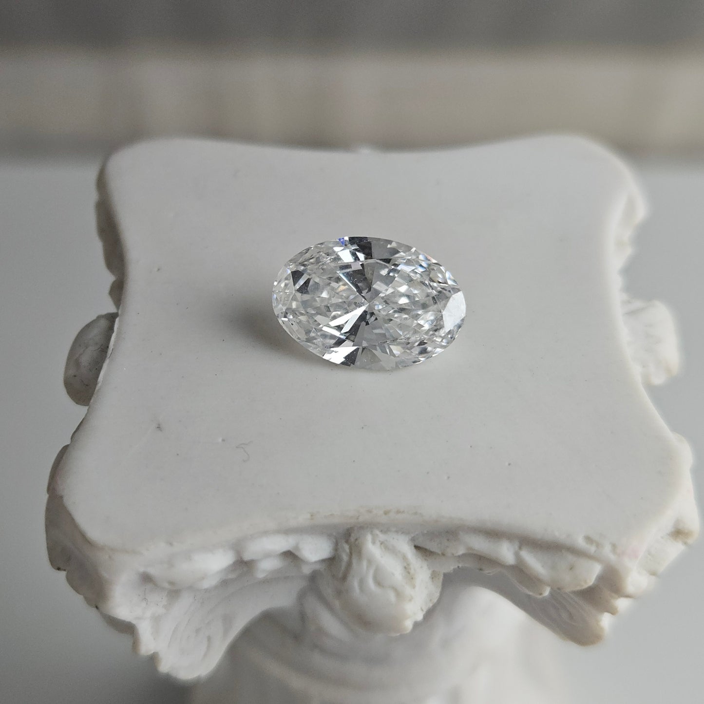 2.02CT VS2 D 813656013 Oval Cut Lab Grown Diamond