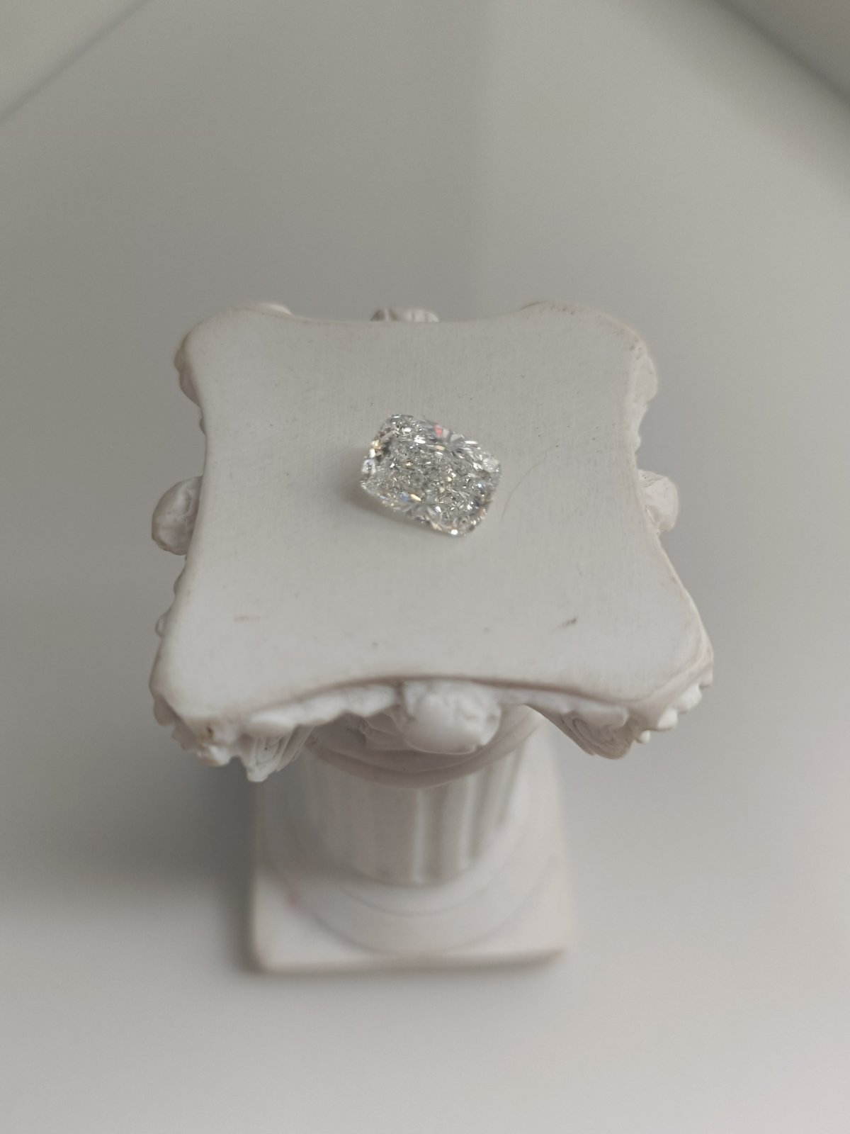 1.58CT VS1 F 593381589 Cushion Long Cut Lab Grown Diamond