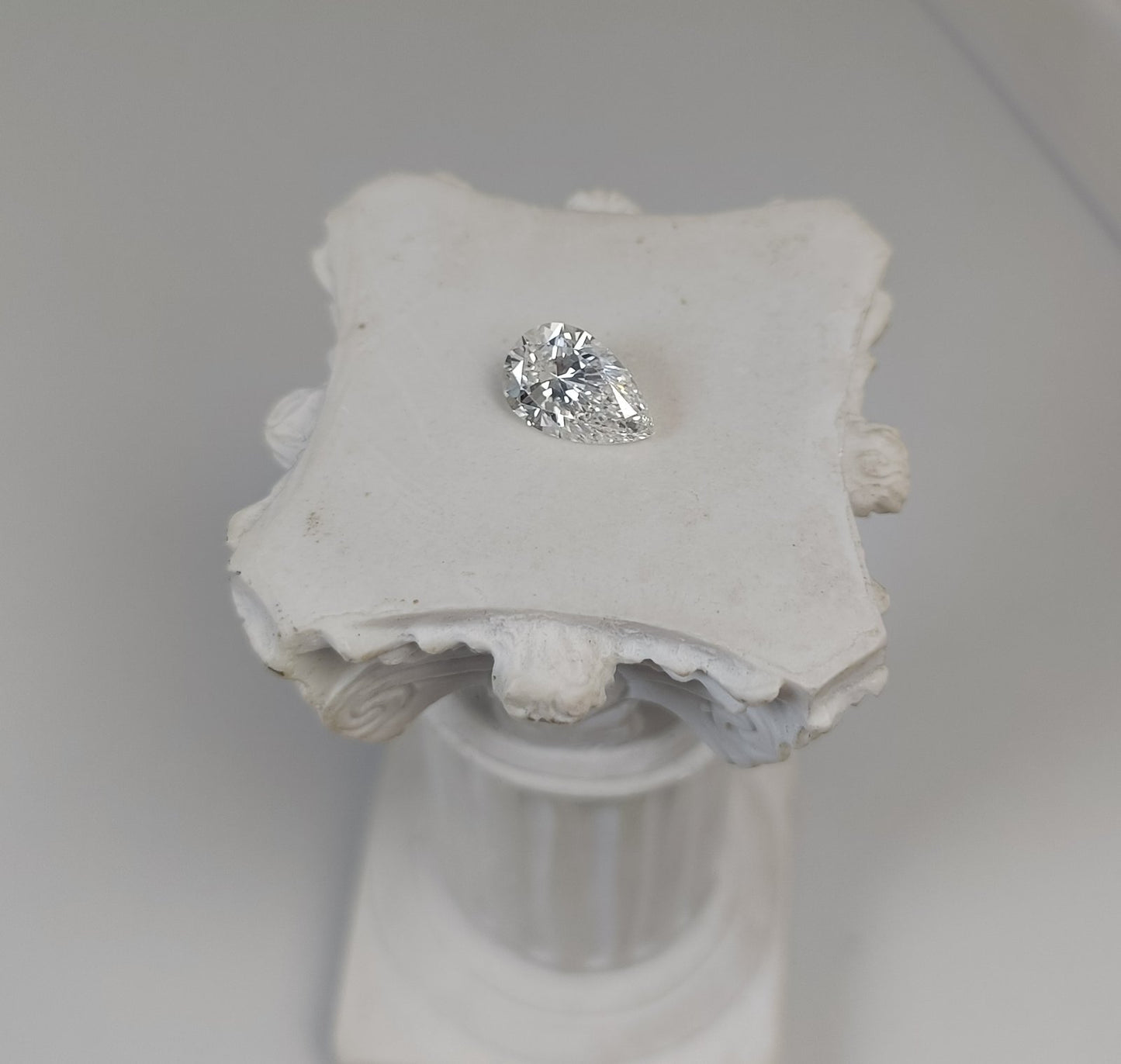 1.07CT VVS2 E 622493258 Pear Cut Lab Grown Diamond