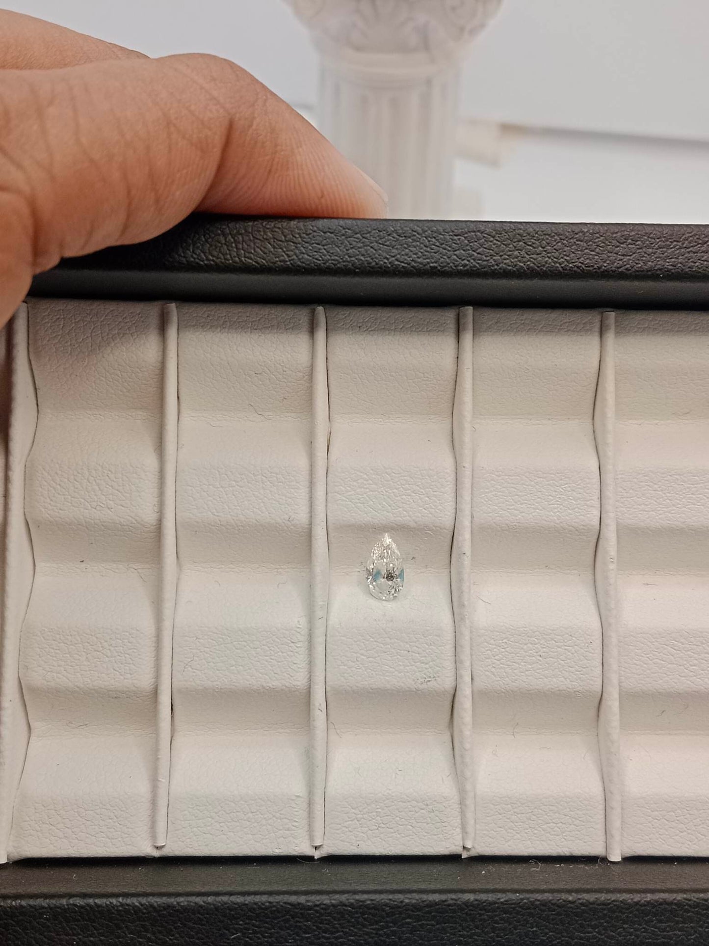0.40CT SI1 I 7408894552 Pear Cut Natural Diamond
