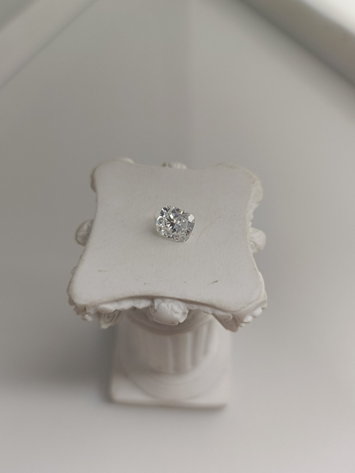 1.01CT VS1 E 607397893 Cushion Long Cut Lab Grown Diamond