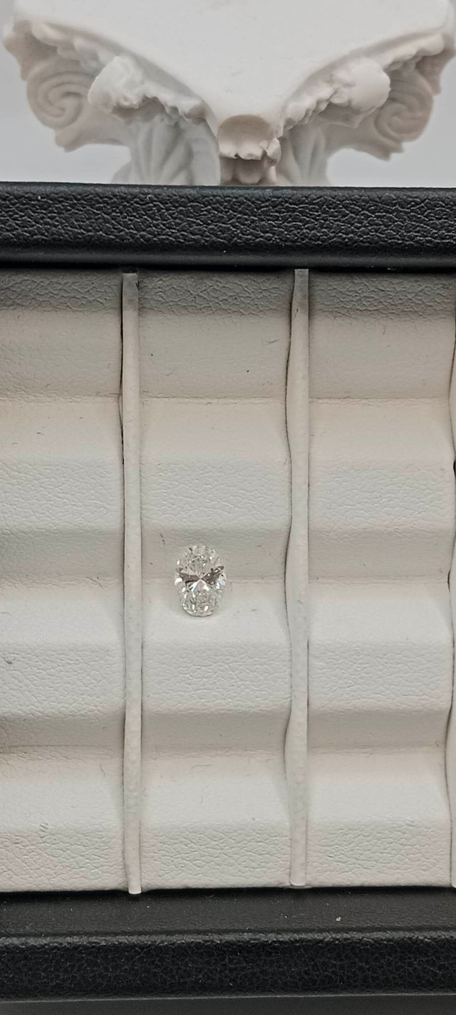 0.52CT VS1 F 563209439 Oval Cut Lab Grown Diamond