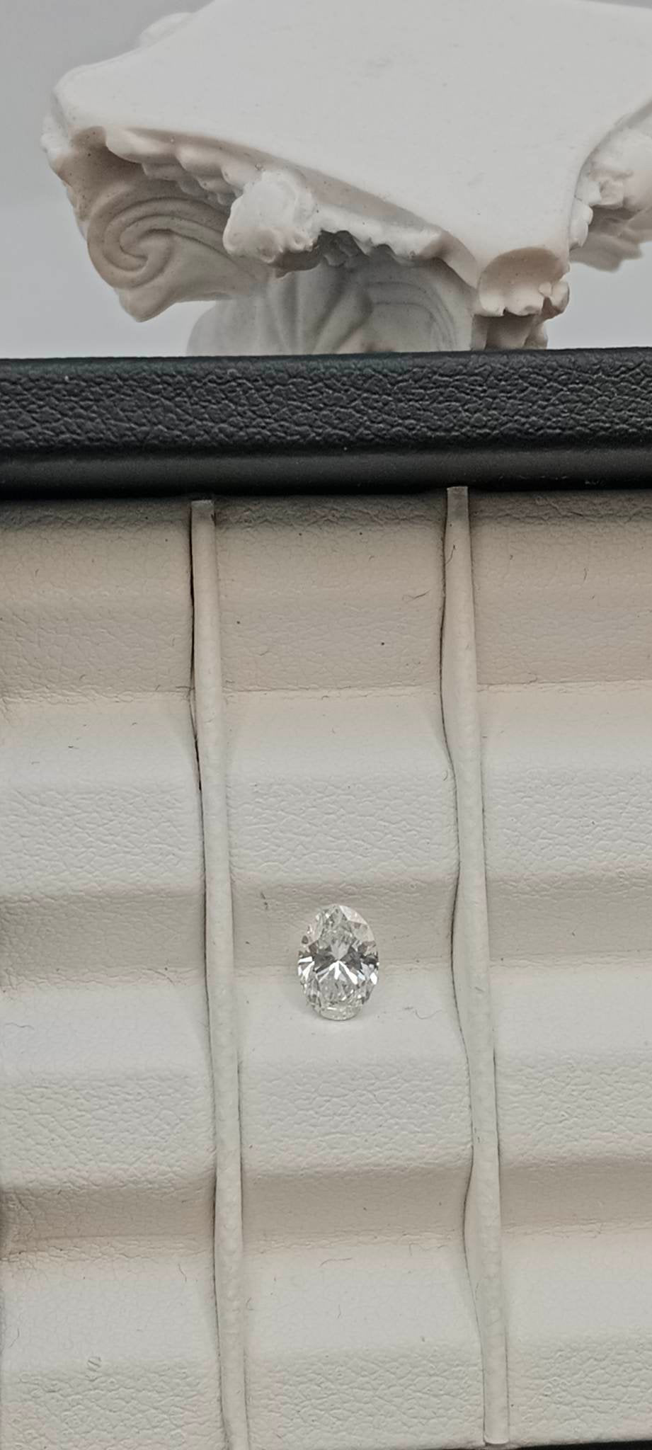 0.51CT VVS2 D 544277535 Oval Cut Lab Grown Diamond