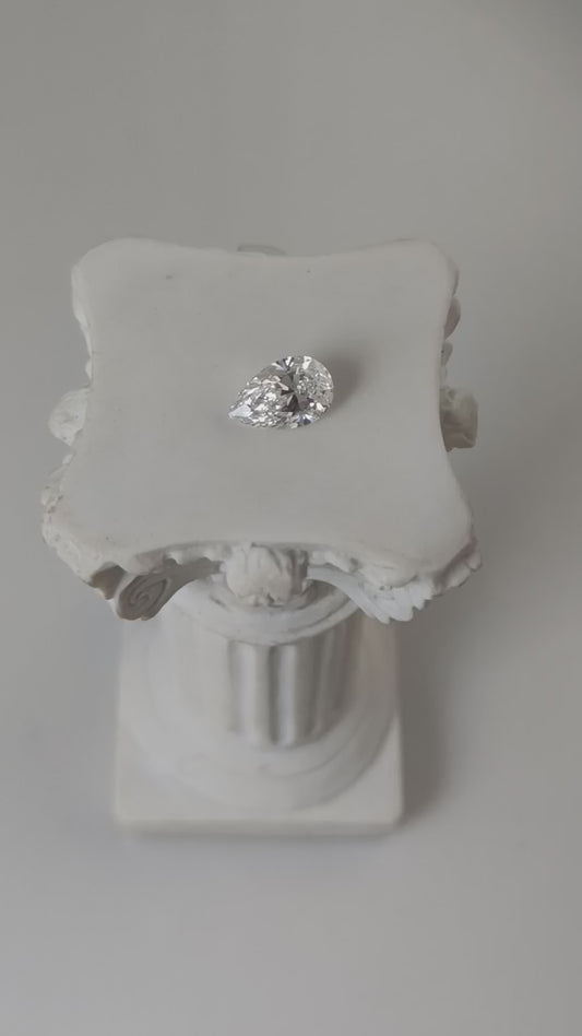 1.0CT VVS1 E 717515229 Pear Cut Lab Grown Diamond